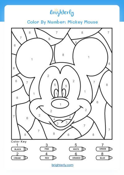 Free Printable Color By Number Worksheets for Kids 